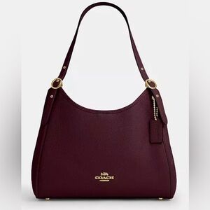 Coach Dark Red Leather Shoulder Bag
